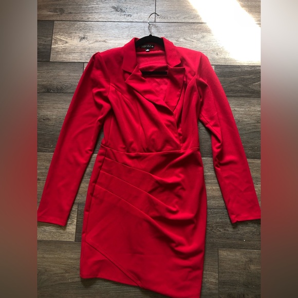 Red Blazer Dress - Picture 3 of 3